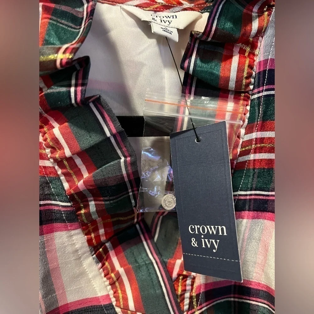 Crown and Ivy Plaid Shirt - Picture 2 of 7